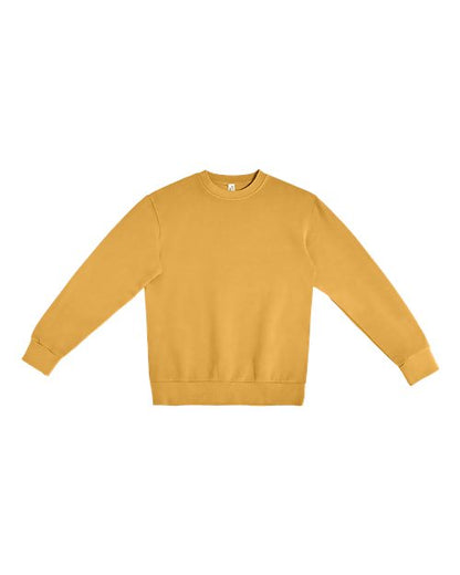 Lane Seven Unisex Urban Crewneck Sweatshirt - Pigment Peanut Butter Front