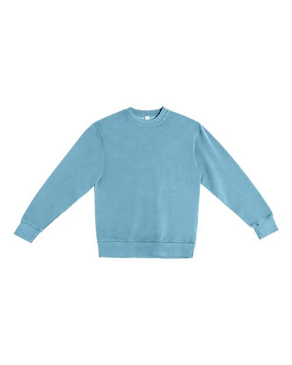 Lane Seven Unisex Urban Crewneck Sweatshirt - Pigment Pebble Blue Front
