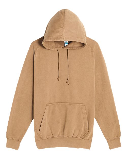 Lane Seven Unisex Vintage Raglan Hoodie Sweatshirt - Vintage Camel Front