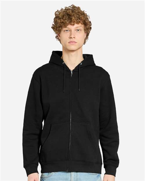 Lane Seven Unisex Premium Full-Zip Hoodie Sweatshirt - Model Front