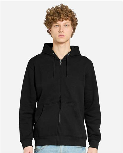 Lane Seven Unisex Premium Full-Zip Hoodie Sweatshirt - Model Front