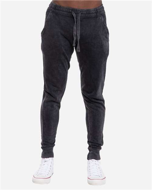 Lane Seven Unisex Vintage Joggers - Model Front