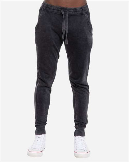 Lane Seven Unisex Vintage Joggers - Model Front