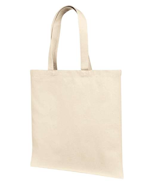 Liberty Bags Cotton Canvas Tote Bag With Self Fabric Handles - Natural Front