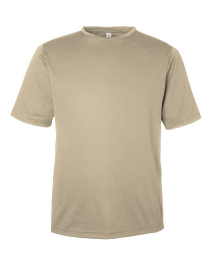 Team 365 Men's Zone Performance Mesh T-Shirt - Desert Khaki Front
