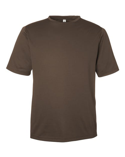 Team 365 Men's Zone Performance Mesh T-Shirt - Sport Dark Brown Front