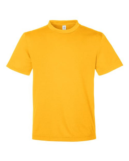 Team 365 Youth Zone Performance Mesh T-Shirt - Sport Athletic Gold Front