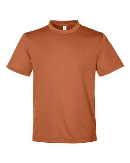 Team 365 Youth Zone Performance Mesh T-Shirt - Sport Burnt Orange Front