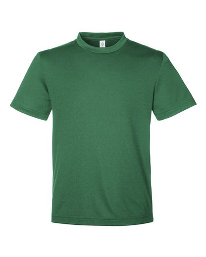 Team 365 Youth Zone Performance Mesh T-Shirt - Sport Dark Green Front