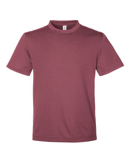Team 365 Youth Zone Performance Mesh T-Shirt - Sport Dark Maroon Front