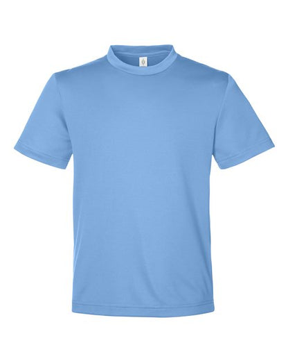 Team 365 Youth Zone Performance Mesh T-Shirt - Sport Light Blue Front