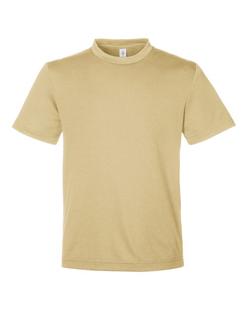 Team 365 Youth Zone Performance Mesh T-Shirt - Sport Vegas Gold Front