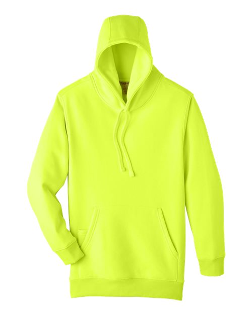 Team 365 Unisex Zone HydroSport™ Heavyweight Hooded Sweatshirt - Safety Yellow Front