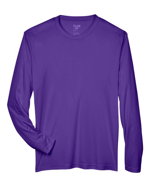 Team 365 Men's Zone Performance Long Sleeve T-Shirt - Sport Purple Front