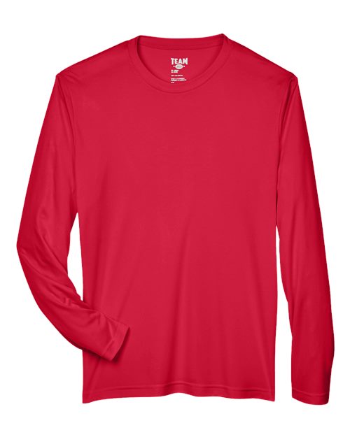 Team 365 Men's Zone Performance Long Sleeve T-Shirt - Sport Red Front