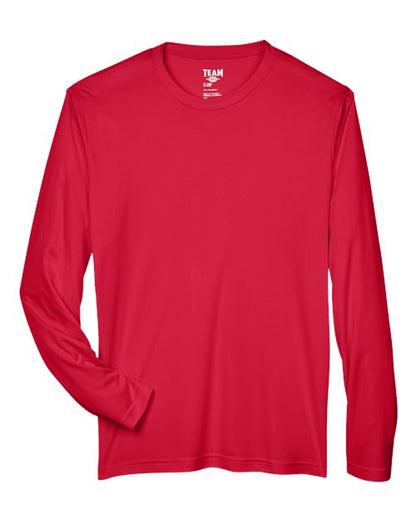 Team 365 Men's Zone Performance Long Sleeve T-Shirt - Sport Red Front