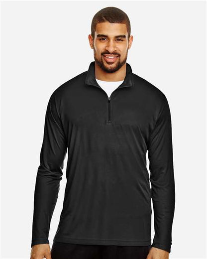 Team 365 Men's Zone Performance Quarter-Zip Pullover - Model Front