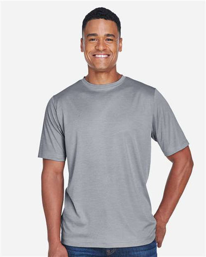 Team 365 Men's Sonic Heather Performance T-Shirt - Model Front