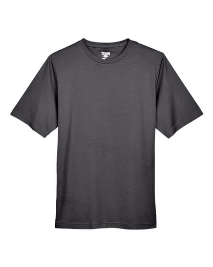 Team 365 Men's Sonic Heather Performance T-Shirt - Dark Grey Heather Front