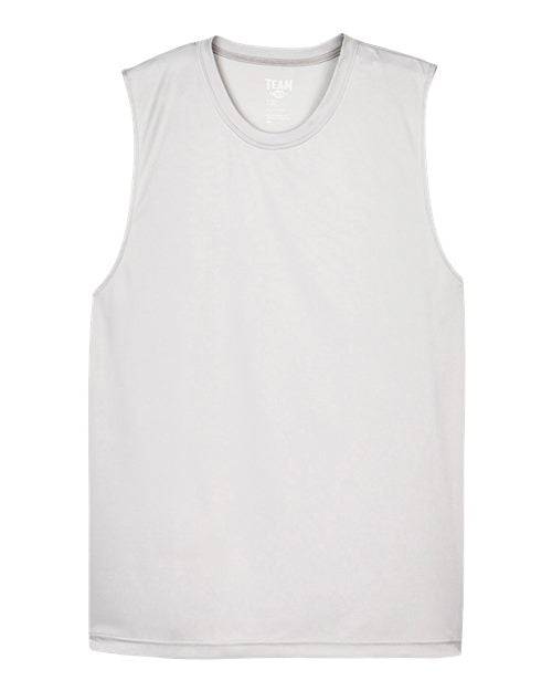 Team 365 Men's Zone Performance Muscle T-Shirt - Sport Silver Front