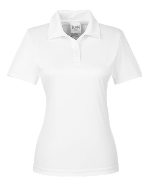 Team 365 Women's Zone Performance Polo - White Front