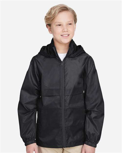 Team 365 Youth Zone Protect Lightweight Jacket - Model Front