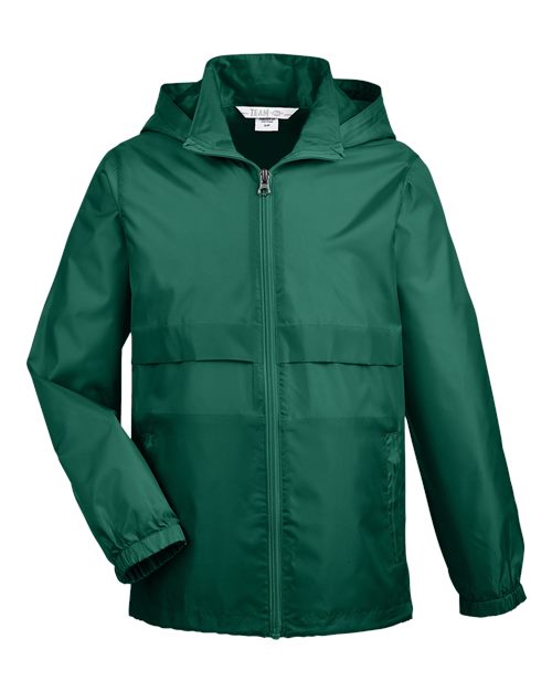 Team 365 Youth Zone Protect Lightweight Jacket - Sport Forest Front