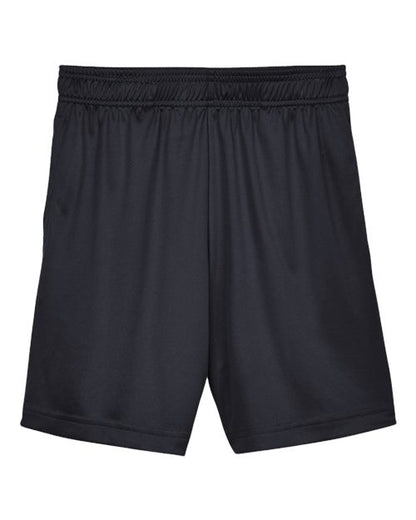 Team 365 Youth Zone Performance Shorts - Black Front
