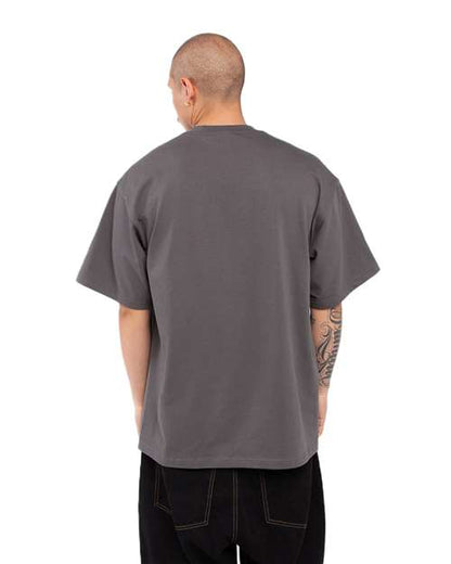 Unisex Max Heavyweight Tee - Dark Grey Back
