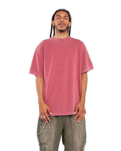 Unisex Max Heavyweight Garment-Dyed Tee - Clay Red Front