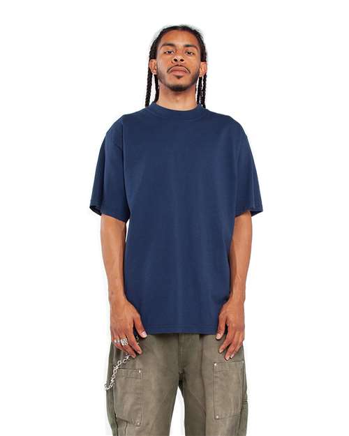 Unisex Max Heavyweight Garment-Dyed Tee - Midnight Navy Front