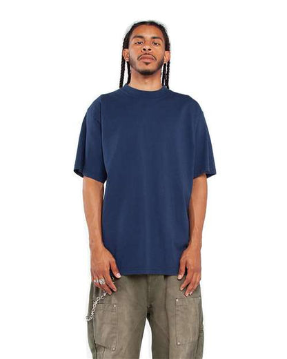 Unisex Max Heavyweight Garment-Dyed Tee - Midnight Navy Front