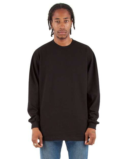 Shaka Wear Unisex Max Heavyweight Long Sleeve Tee - Model Front