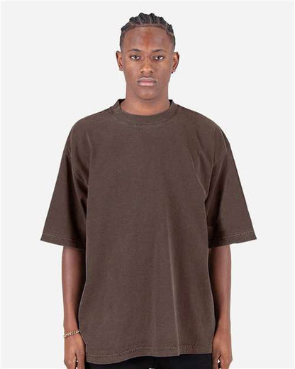 Unisex Max Heavyweight Garment-Dyed Drop Shoulder Tee - Mocha Front
