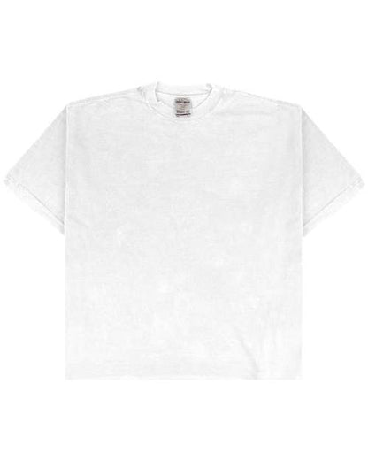 Unisex Max Heavyweight Garment-Dyed Drop Shoulder Tee - White Front