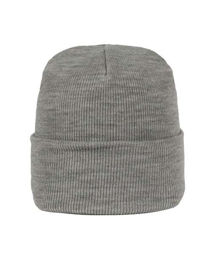 Outdoor Cap Knit Beanie - Light Heather Grey Front