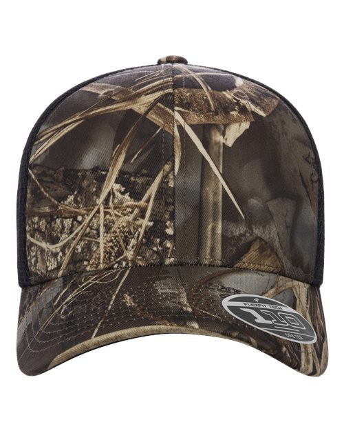 Flexfit 110® Mesh-Back Cap - Realtree Max7/ Brown Front