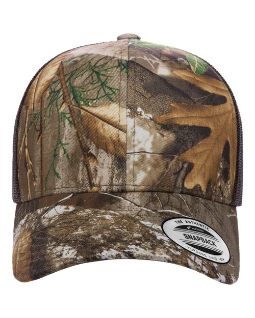 YP Classics Retro Trucker Cap - Realtree Edge/ Brown Front