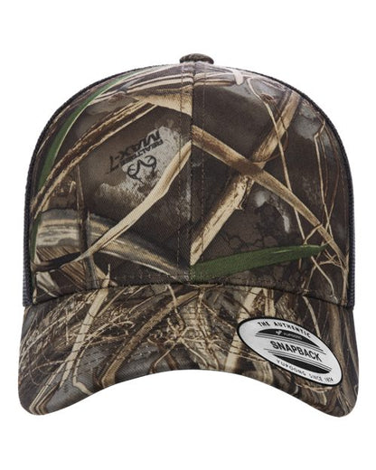 YP Classics Retro Trucker Cap - Realtree Max7/ Brown Front