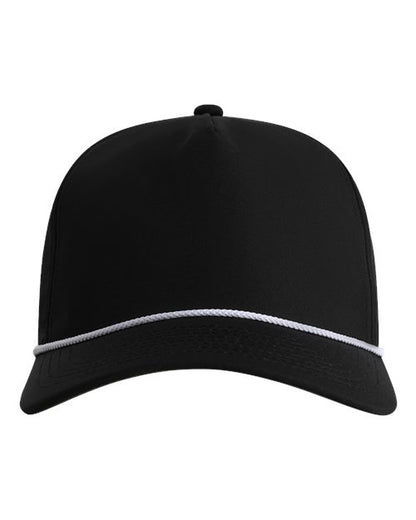 The Harrison Cap - Black/ White Front