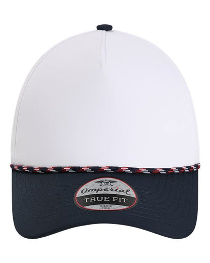 Imperial The Wrightson Cap - White/ Navy/ Navy/ Red/ White Front