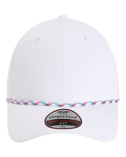 Imperial The Wingman Cap - White/ Blue/ Red/ White Front