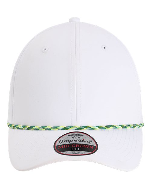 Imperial The Wingman Cap - White/ Green/ Yellow Front