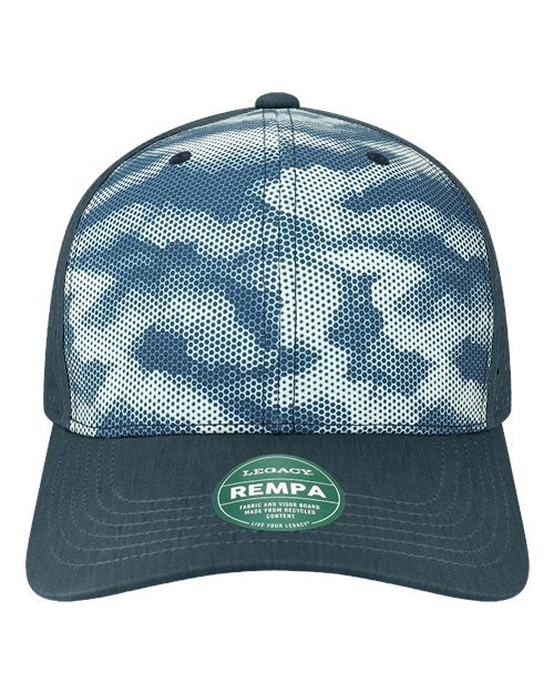 LEGACY Reclaim Mid-Pro Adjustable Cap - Navy Camo Dots Front
