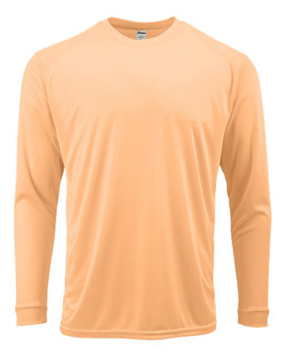Paragon Youth Long Islander Performance Long Sleeve T-Shirt - Coral Front