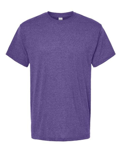 M&O Men's Gold Soft Touch T-Shirt - Heather Purple Front