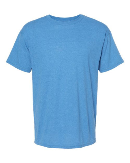 M&O Men's Gold Soft Touch T-Shirt - Heather Turquoise Front