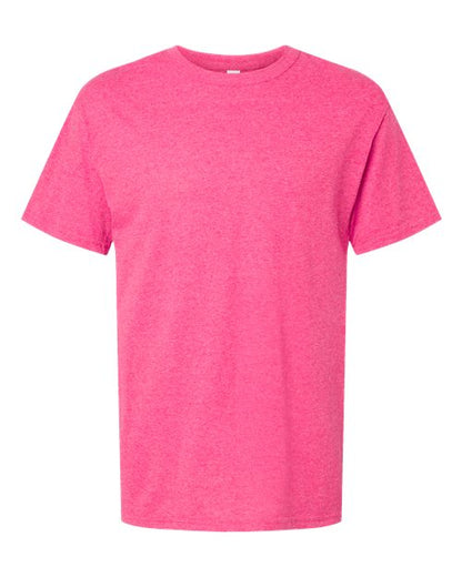 M&O Men's Gold Soft Touch T-Shirt - Neon Pink Front