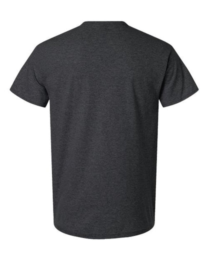 Unisex Light Cotton T-Shirt - Heather Dark Grey Back