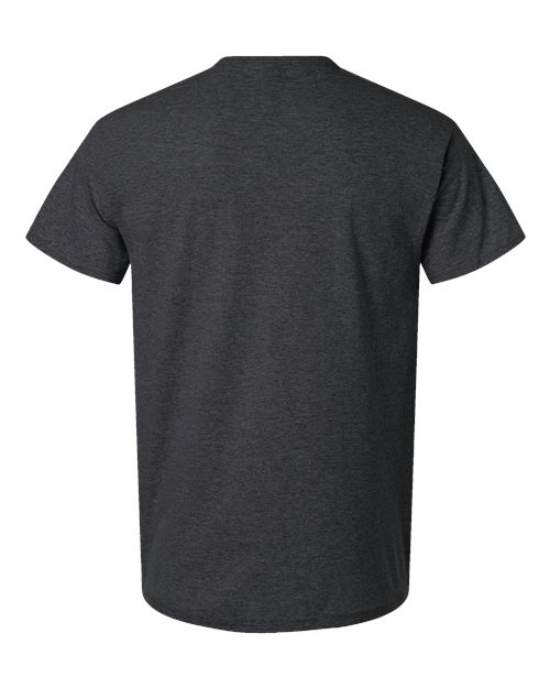 Unisex Light Cotton T-Shirt - Heather Dark Grey Back